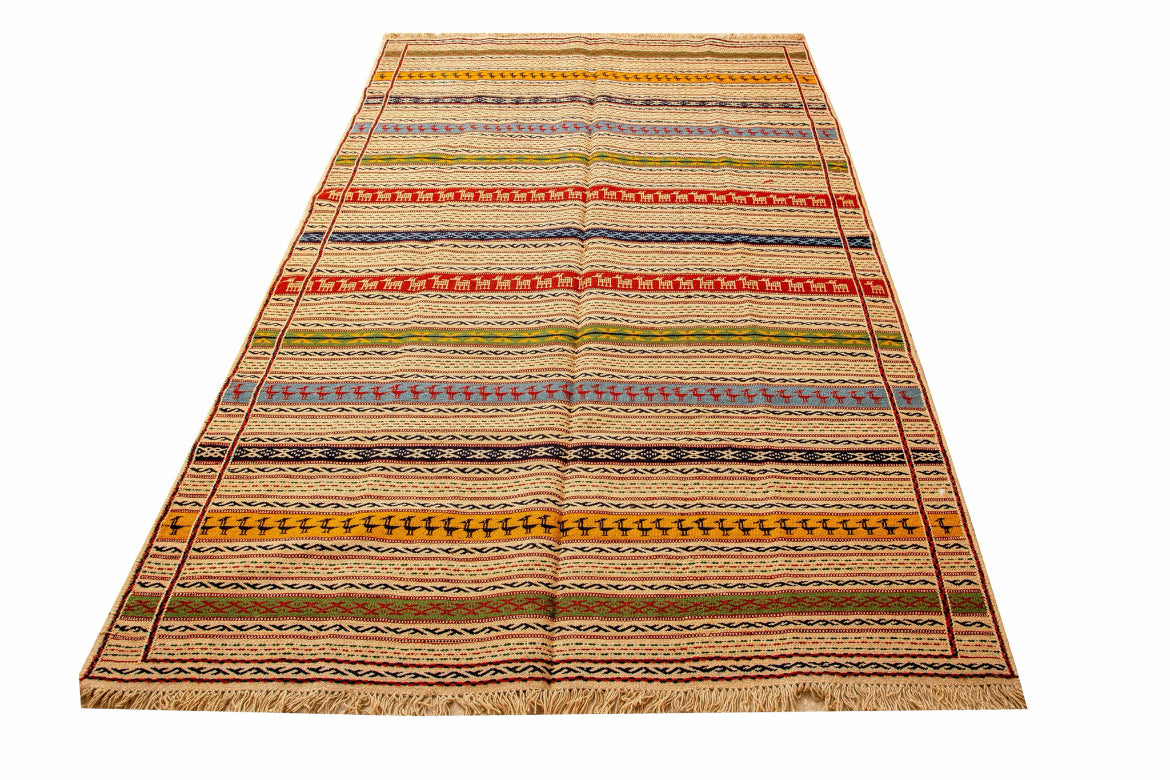 Hand woven Kilim Wool Rug