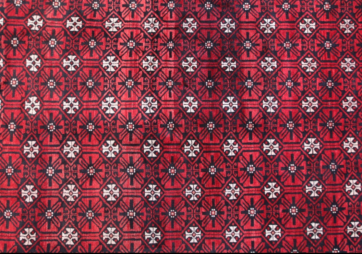 Hand knotted Persian Mashad 100%Wool natural dyes