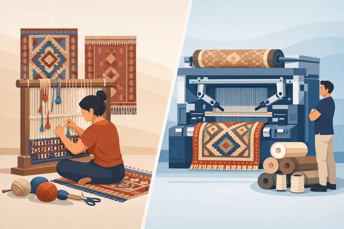 Hand Knotted vs Machine Made Rugs