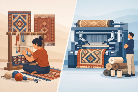 Hand Knotted vs Machine Made Rugs