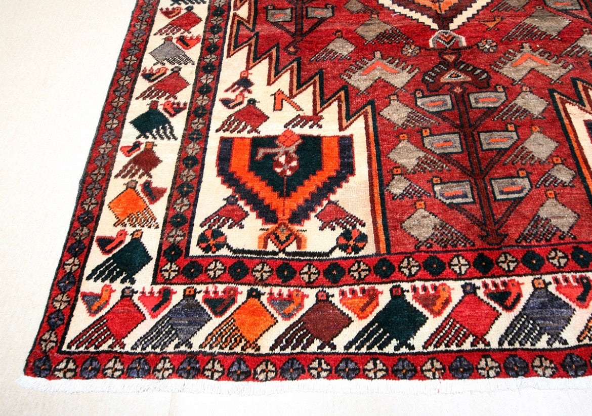 Hand knotted Persian Bakhtiyari 100 Wool Rug