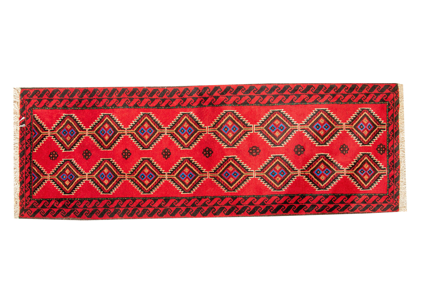 Hand knotted Persian Turkaman balouchi Rug