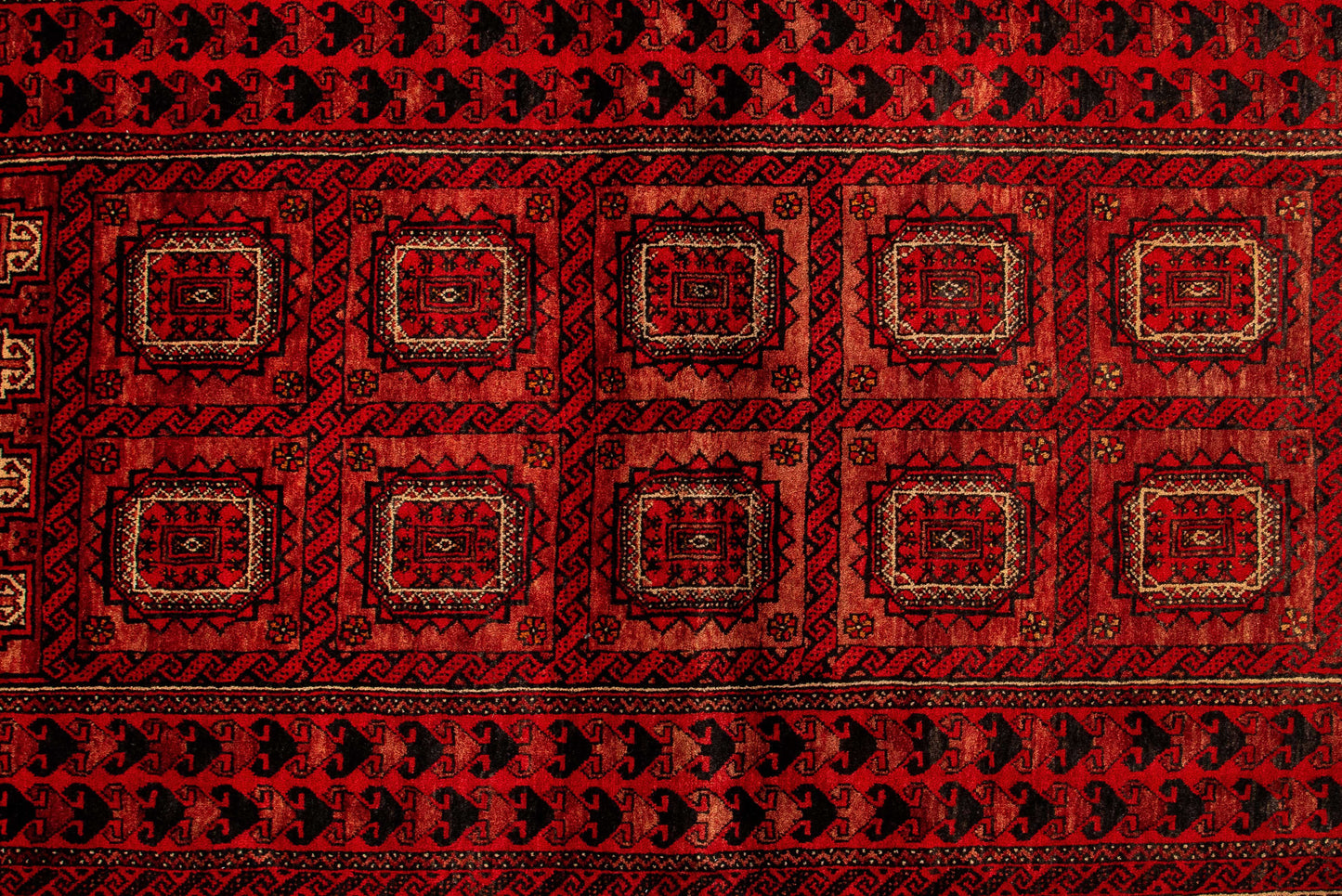 Hand knotted Persian Turkaman balouchi Rug