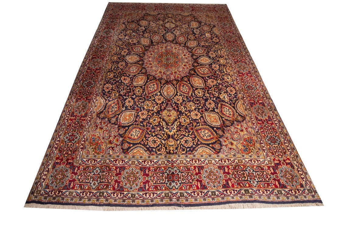 Finely Hand knotted Persian 40Raj Tabriz Rug 395x300 (approx. 9x12 ft)