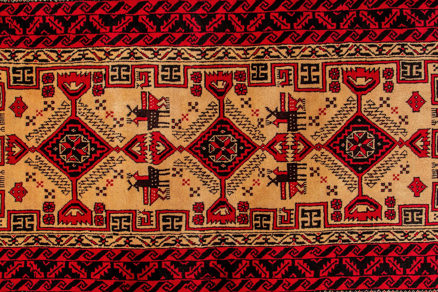 Hand knotted Persian Tribal Turkmen