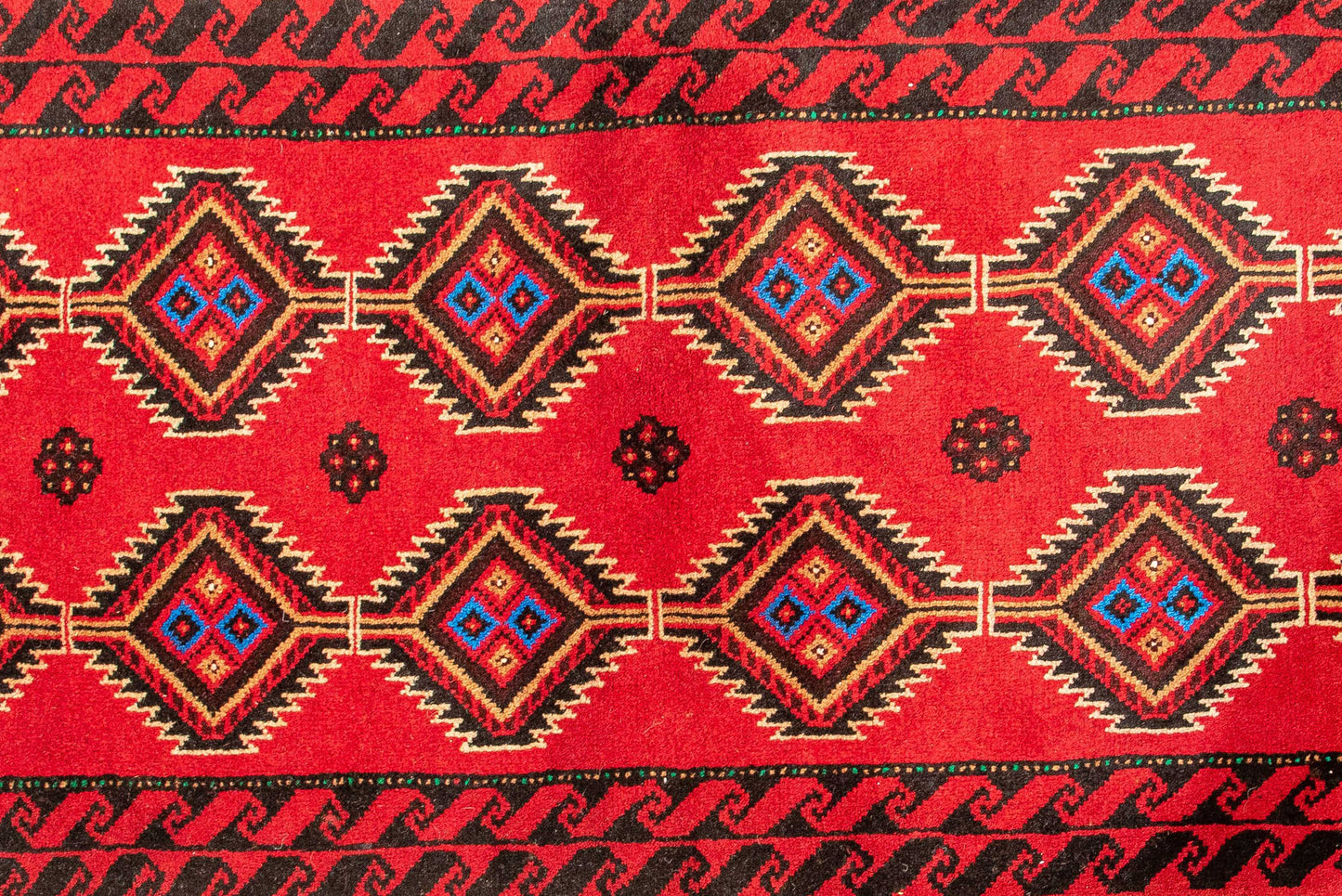 Hand knotted Persian Turkaman balouchi Rug