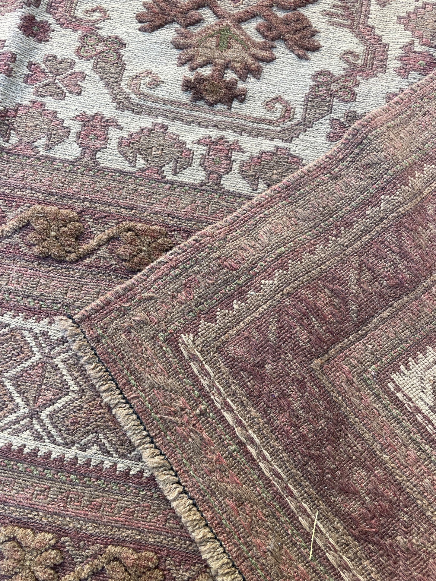 Rare Mix woven suzani wool rug. 200x250 cm.