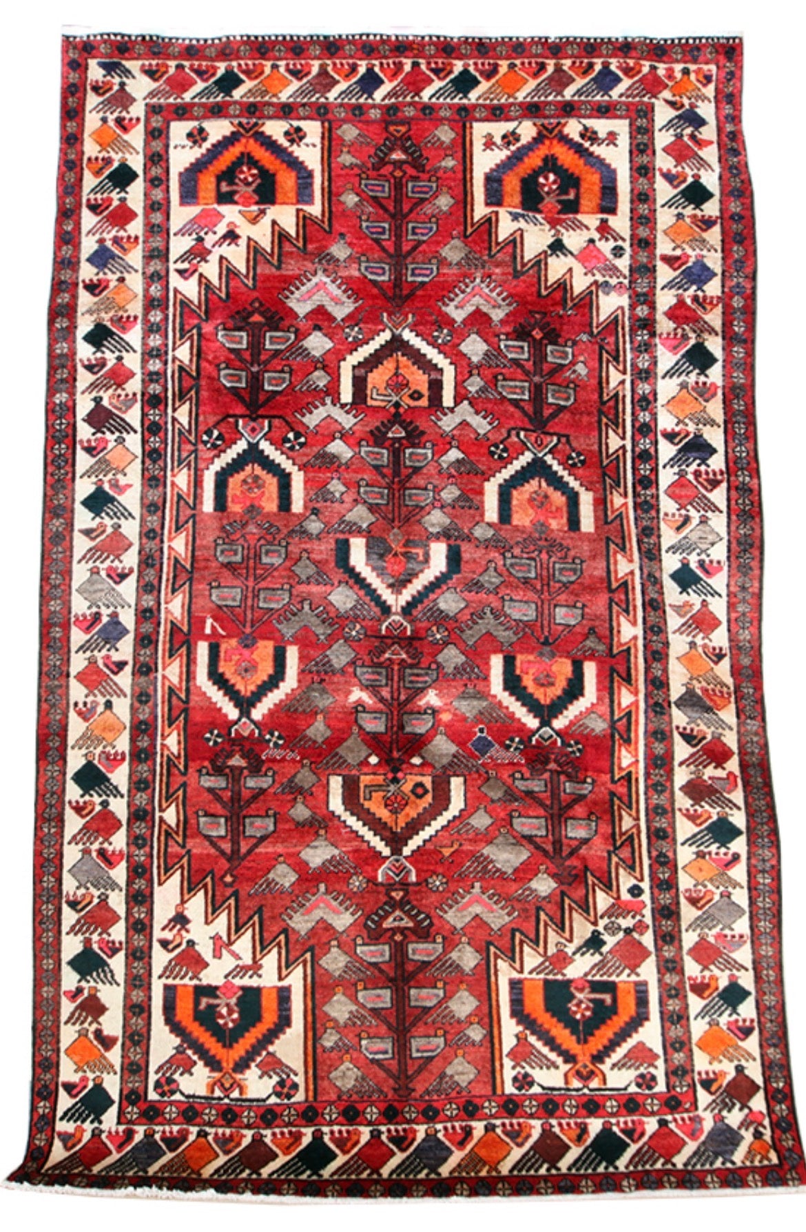 Hand knotted Persian Bakhtiyari 100 Wool Rug