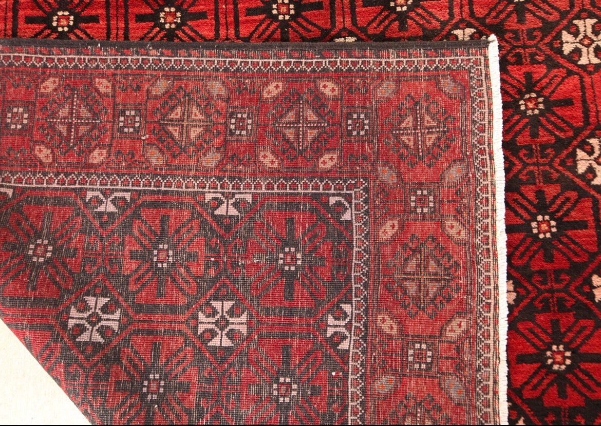 Hand knotted Persian Mashad 100%Wool natural dyes