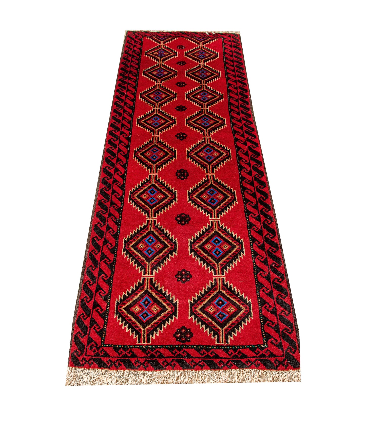 Hand knotted Persian Turkaman balouchi Rug