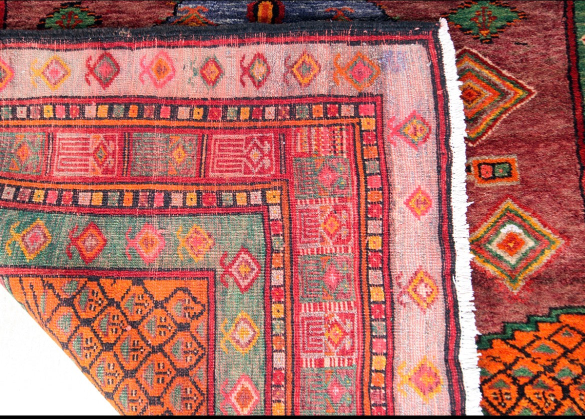 Hand knotted khorasan 100%wool pile. Natural dyes 313x175