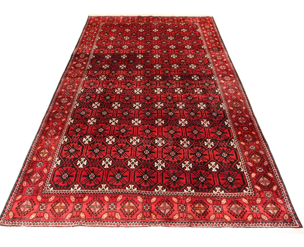Hand knotted Persian Mashad 100%Wool natural dyes