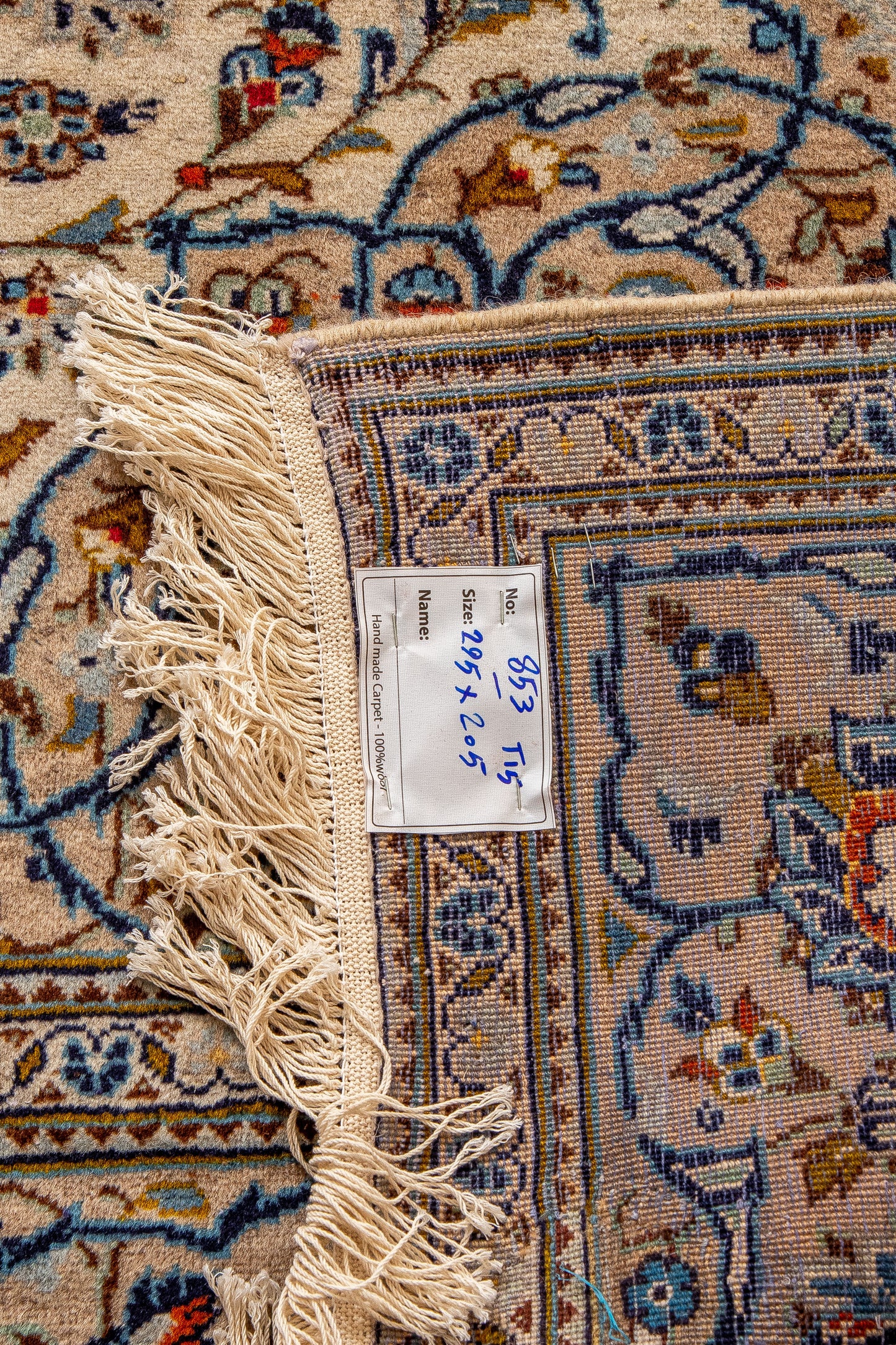 Hand knotted Persian Nain