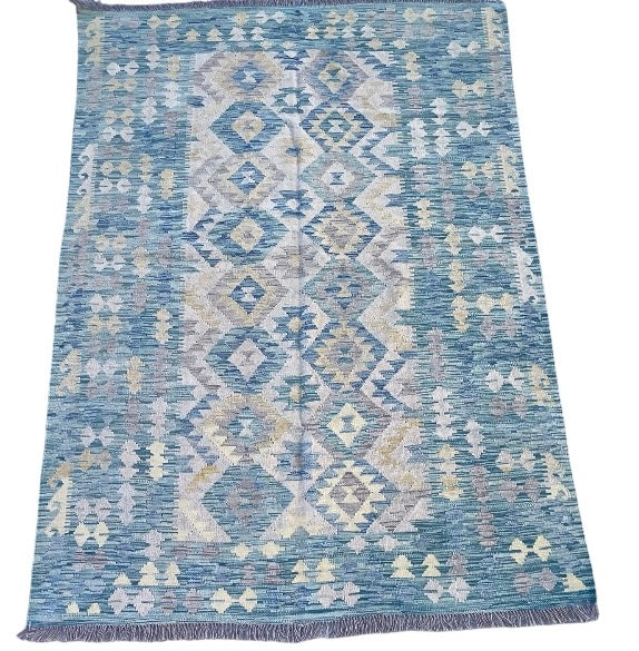 Flat woven natural dyes kilim wool 240x170