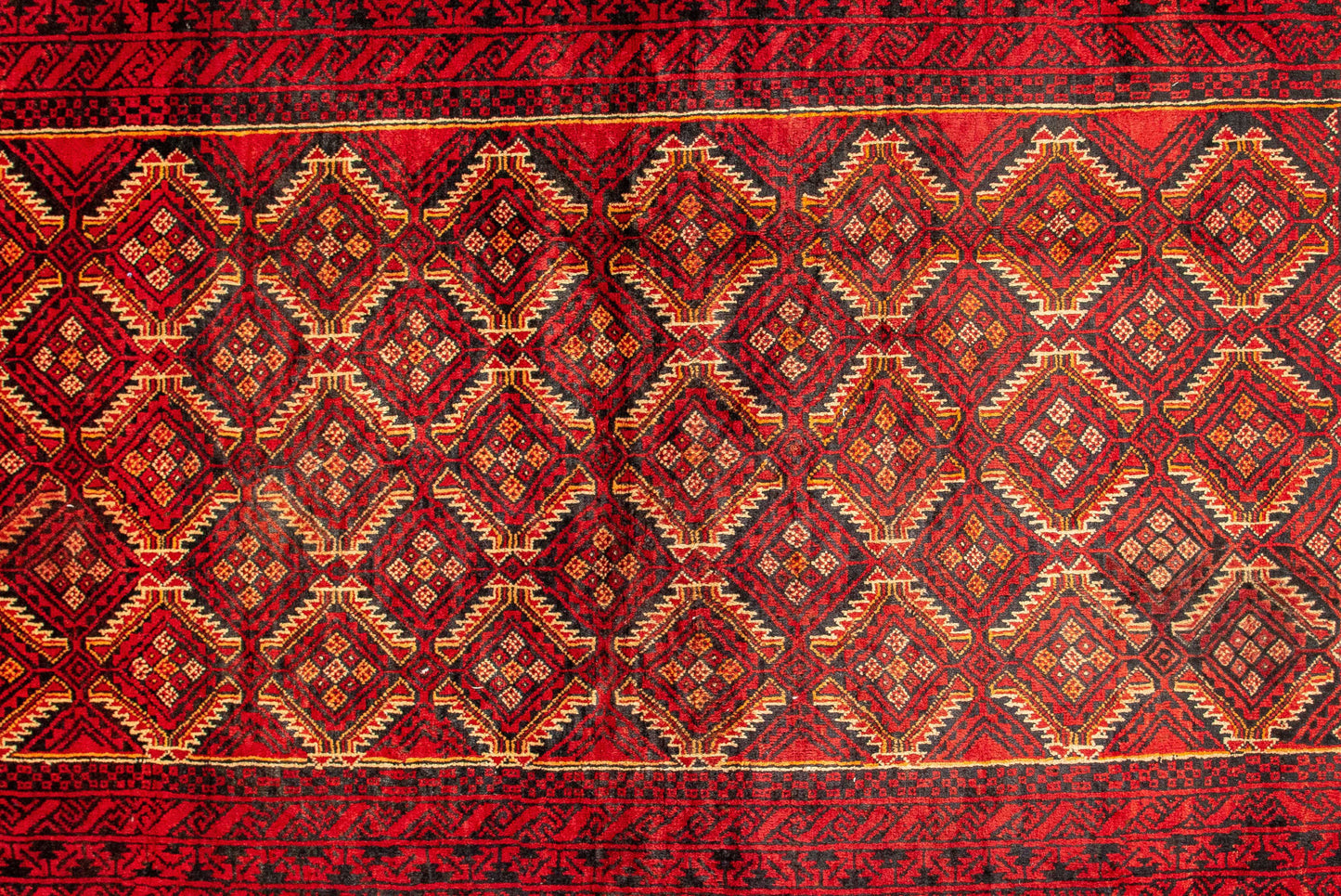 Hand knotted Persian Turkaman balouchi Rug