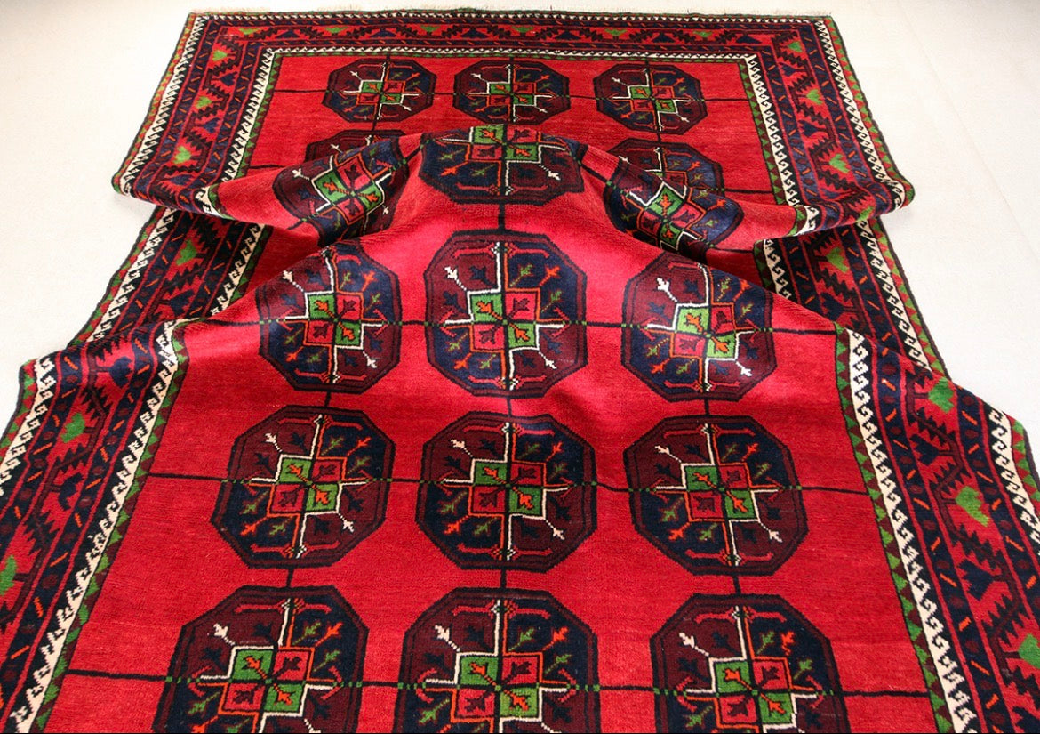 Hand knotted Persian Mashad 100%Wool natural dyes