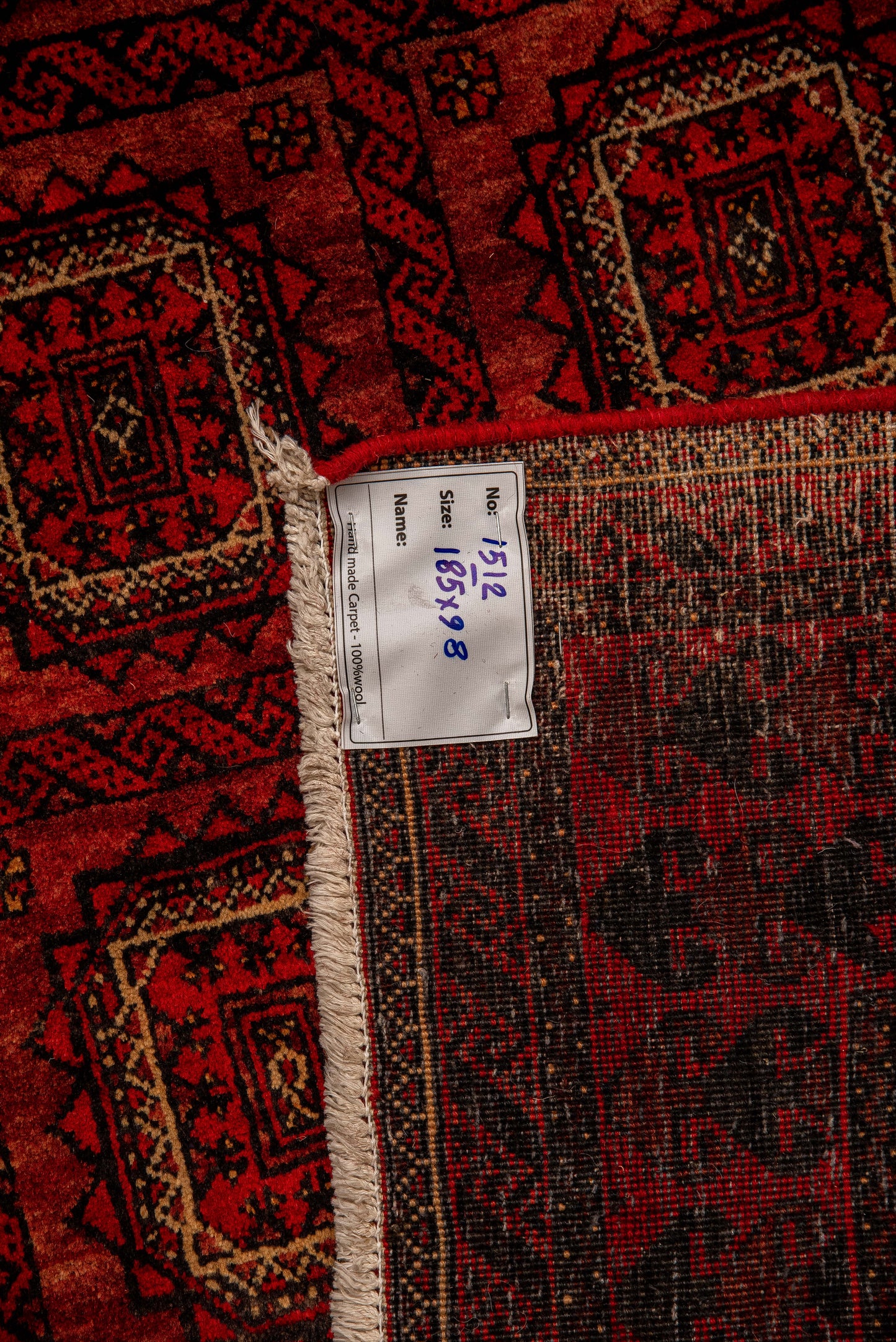 Hand knotted Persian Turkaman balouchi Rug