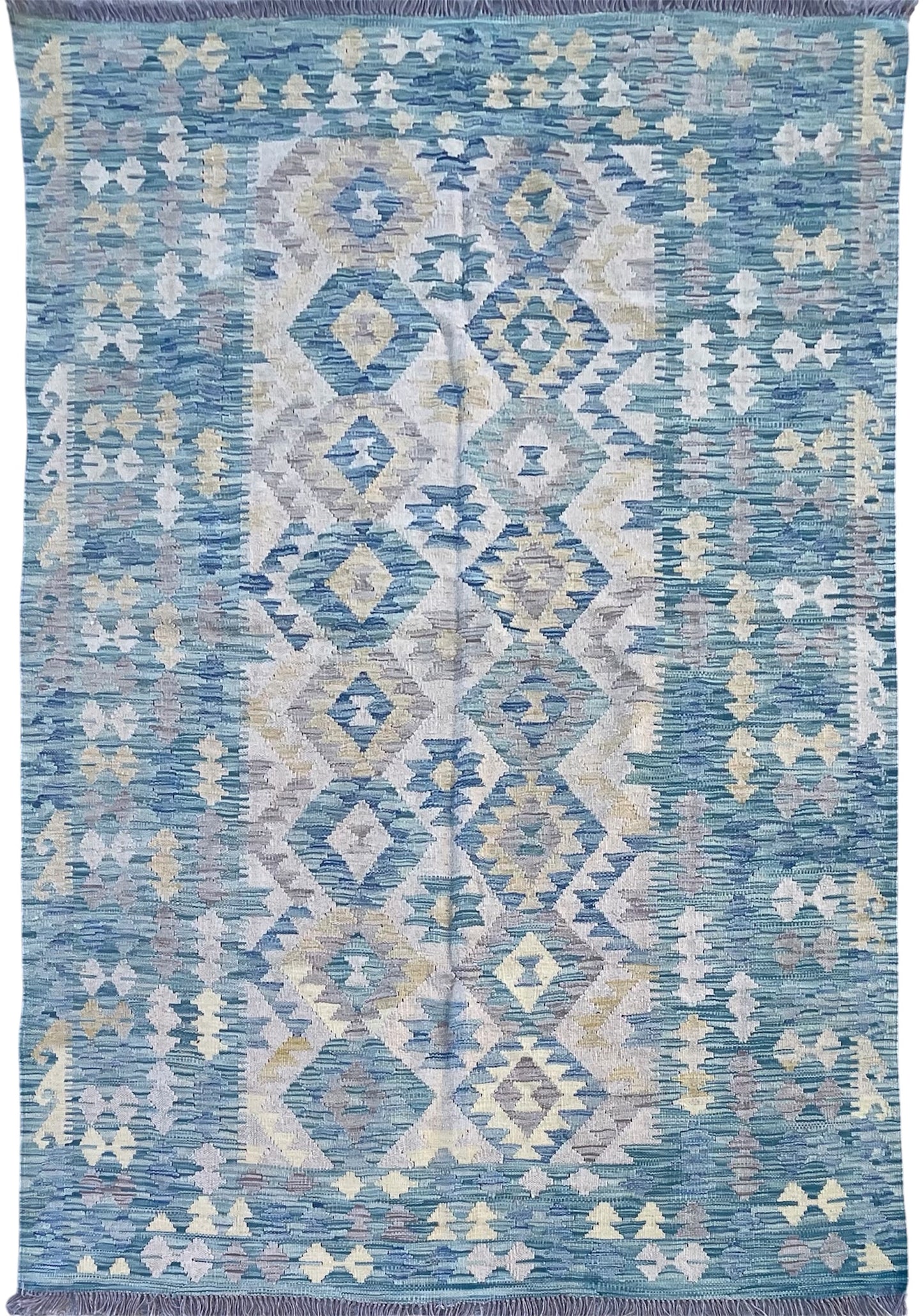 Flat woven natural dyes kilim wool 240x170
