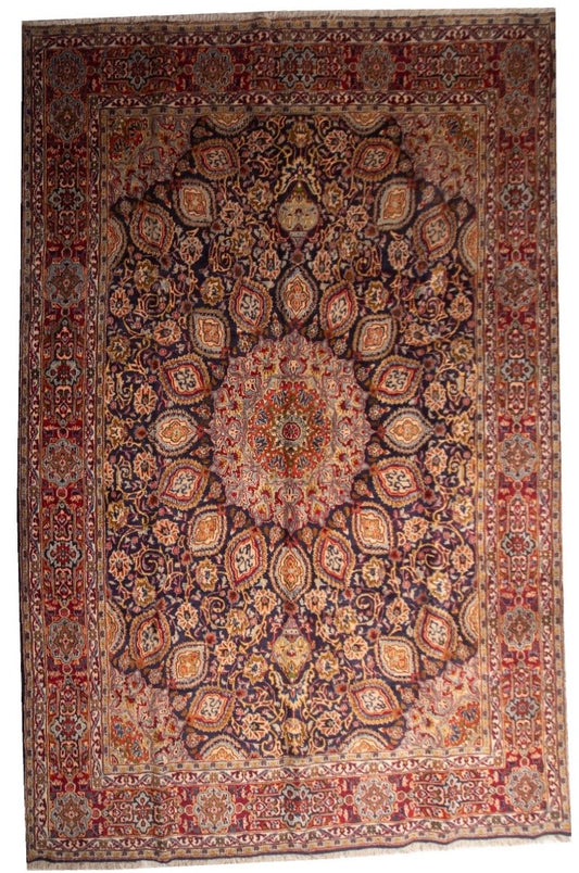 Finely Hand knotted Persian 40Raj Tabriz Rug 395x300 (approx. 9x12 ft)