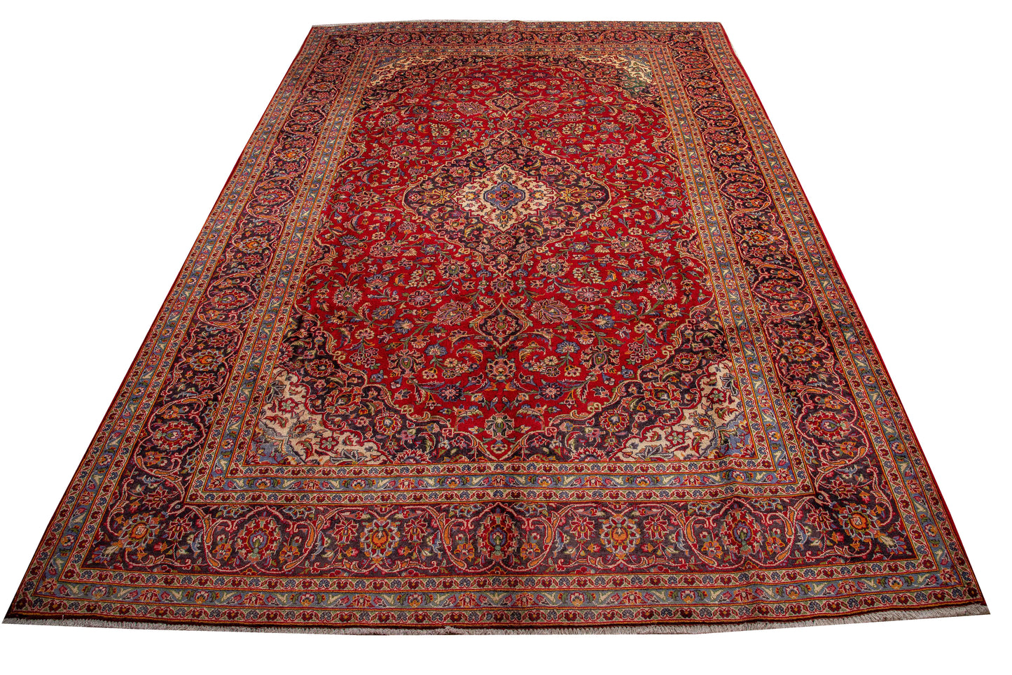 Hand knotted Persian Kashan