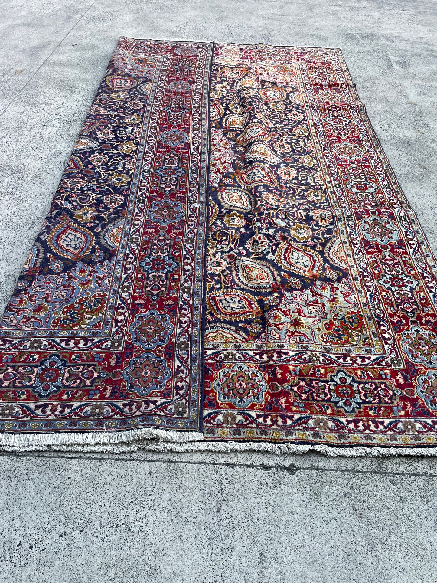 Finely Hand knotted Persian 40Raj Tabriz Rug 395x300 (approx. 9x12 ft)