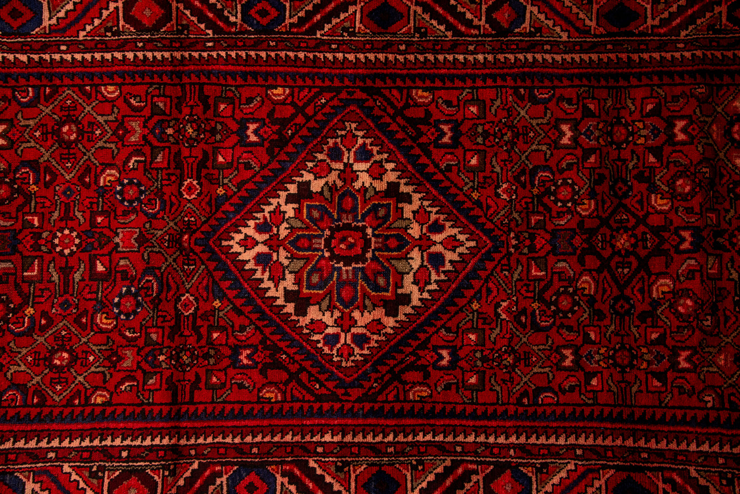 Hand knotted Persian Hamadan Runner 270x113 cm