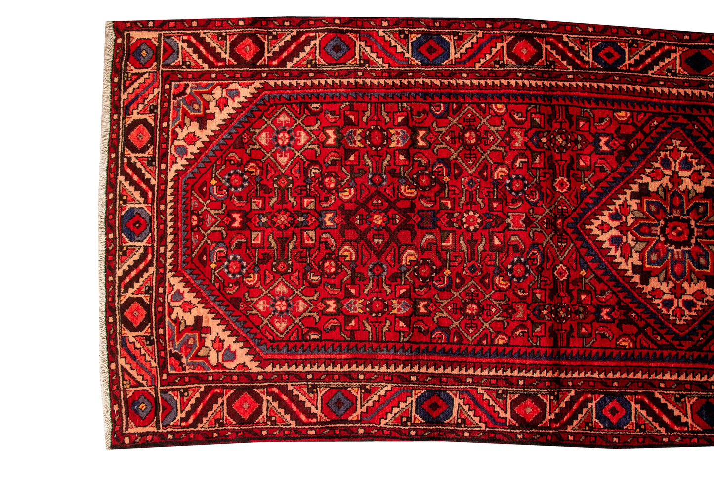 Hand knotted Persian Hamadan Runner 270x113 cm