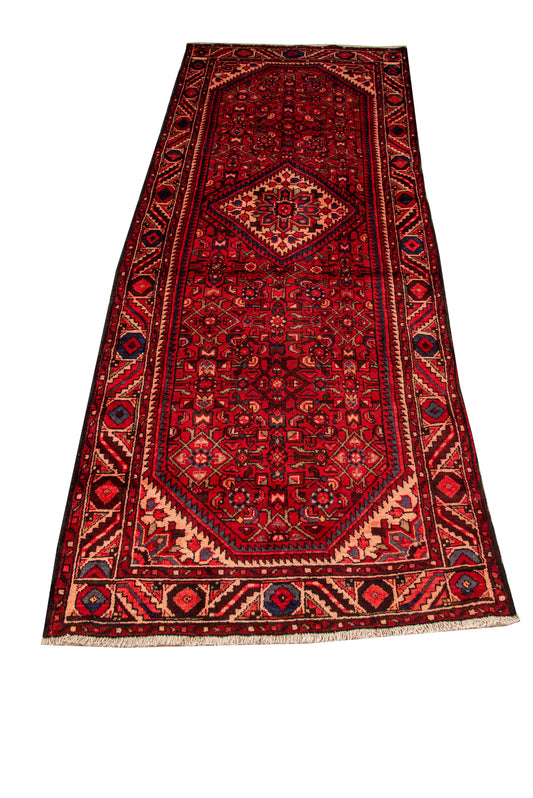 Hand knotted Persian Hamadan Runner 270x113 cm