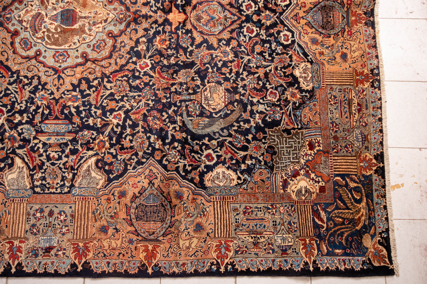 Finely Hand knotted Persian Treasure Kashmar Rug