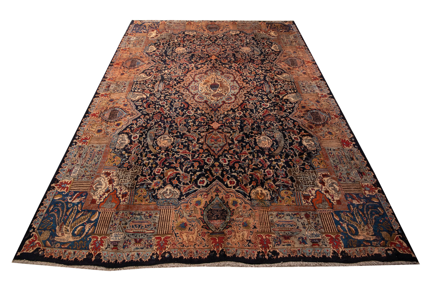 Finely Hand knotted Persian Treasure Kashmar Rug