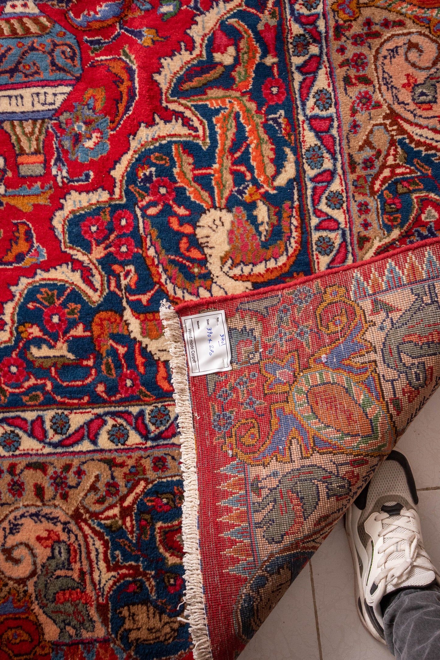 Finely Hand knotted Persian Treasure Kashmar Rug