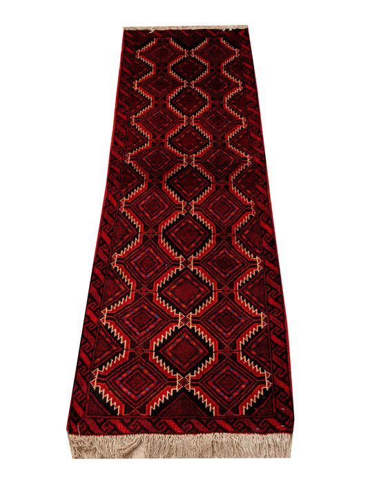 Hand knotted Prisian Tribal Balouchi Runner 177x60 cm
