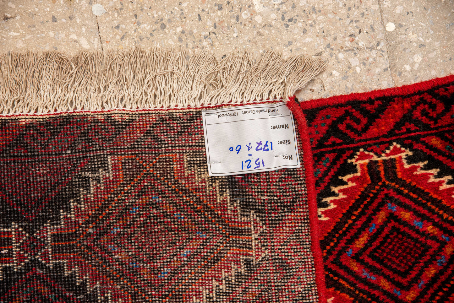 Hand knotted Prisian Tribal Balouchi Runner 177x60 cm