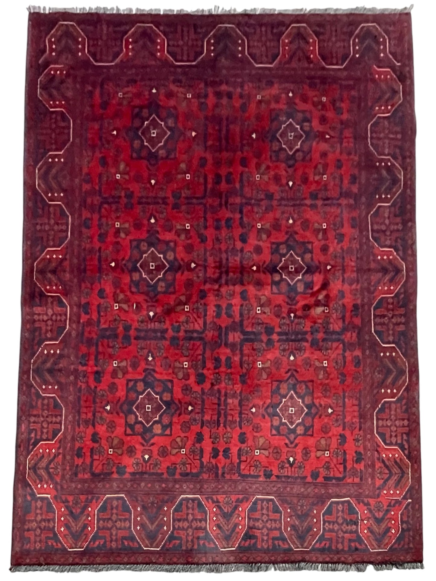 Hand knotted Afghan sharif kurk wool rug 200x150cm