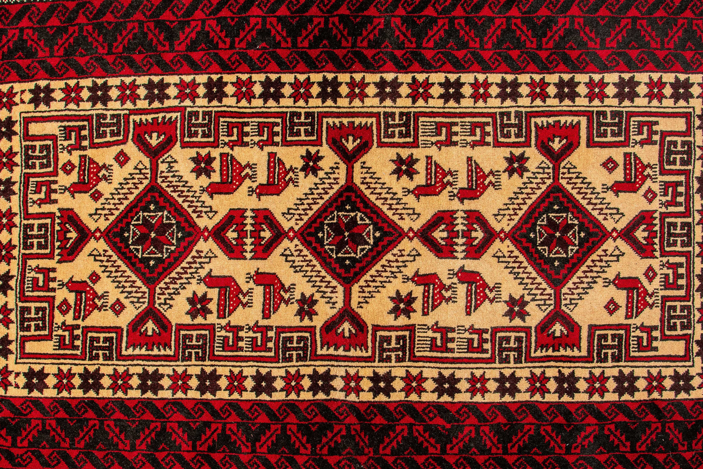 Hand knotted Persian Tribal Turkmen