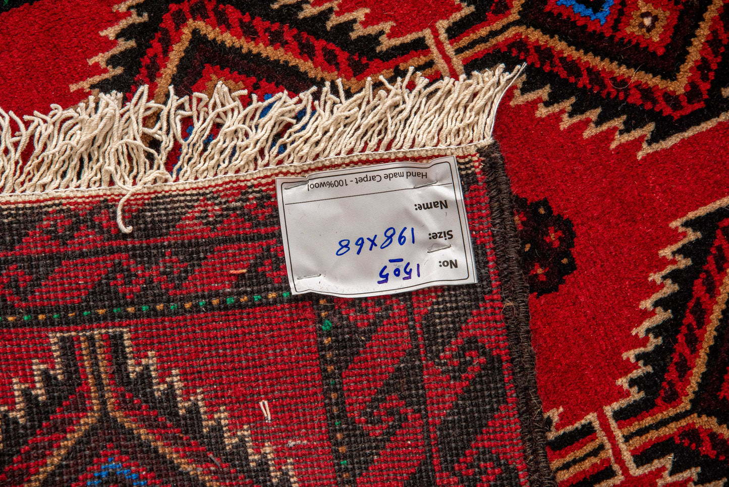 Hand knotted Persian Turkaman balouchi Rug