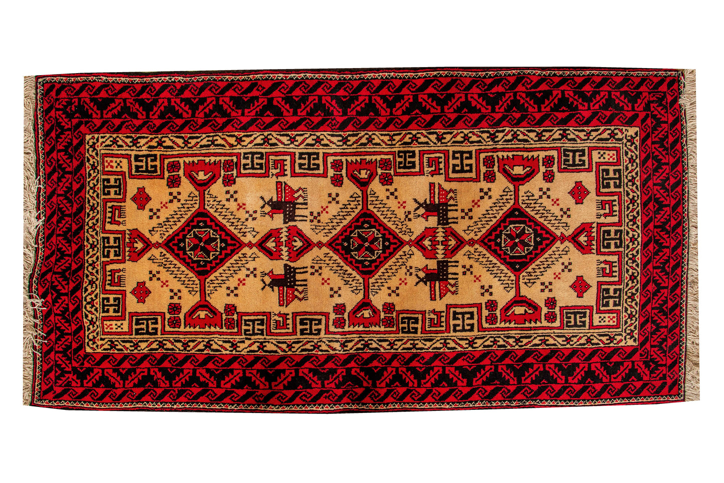 Hand knotted Persian Tribal Turkmen