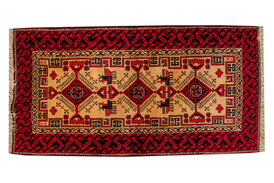 Hand knotted Persian Tribal Turkmen