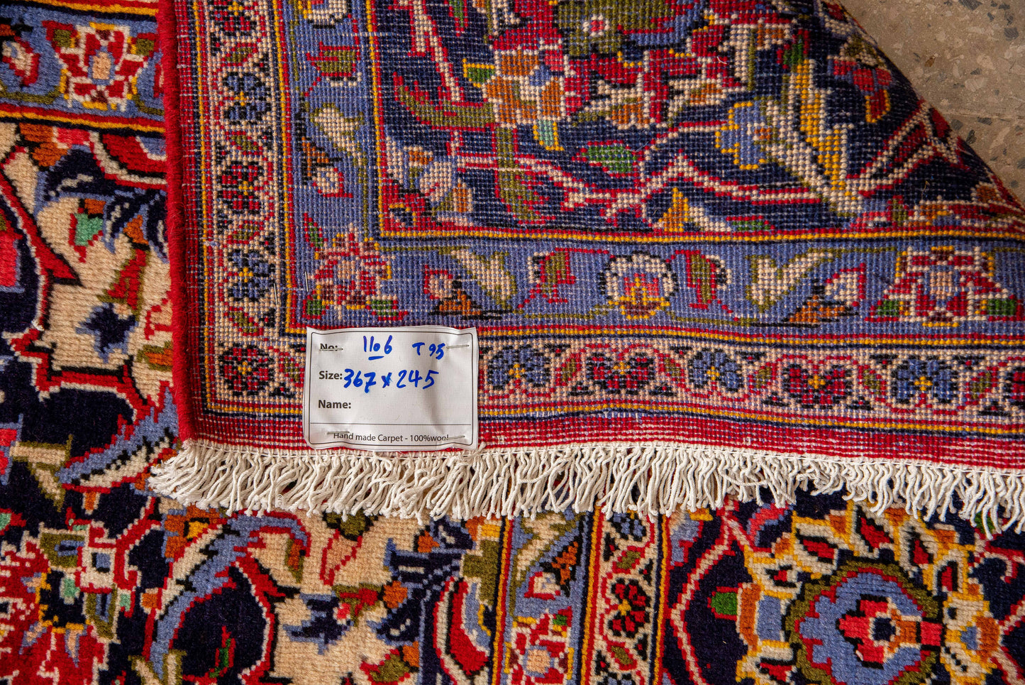 Hand made Ardakan wool Rug.